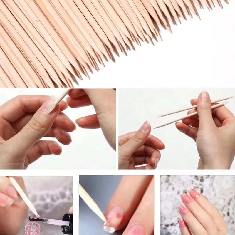 Nail Art Orange - 2026 50/100 buah Alat Pendorong untuk