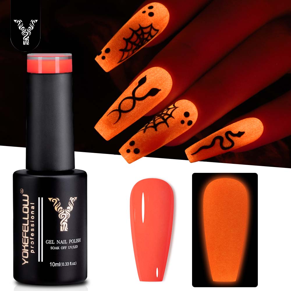 YOKEFELLOW cat kuku Gel menyal - Nail Art Orange ulasan dan harga