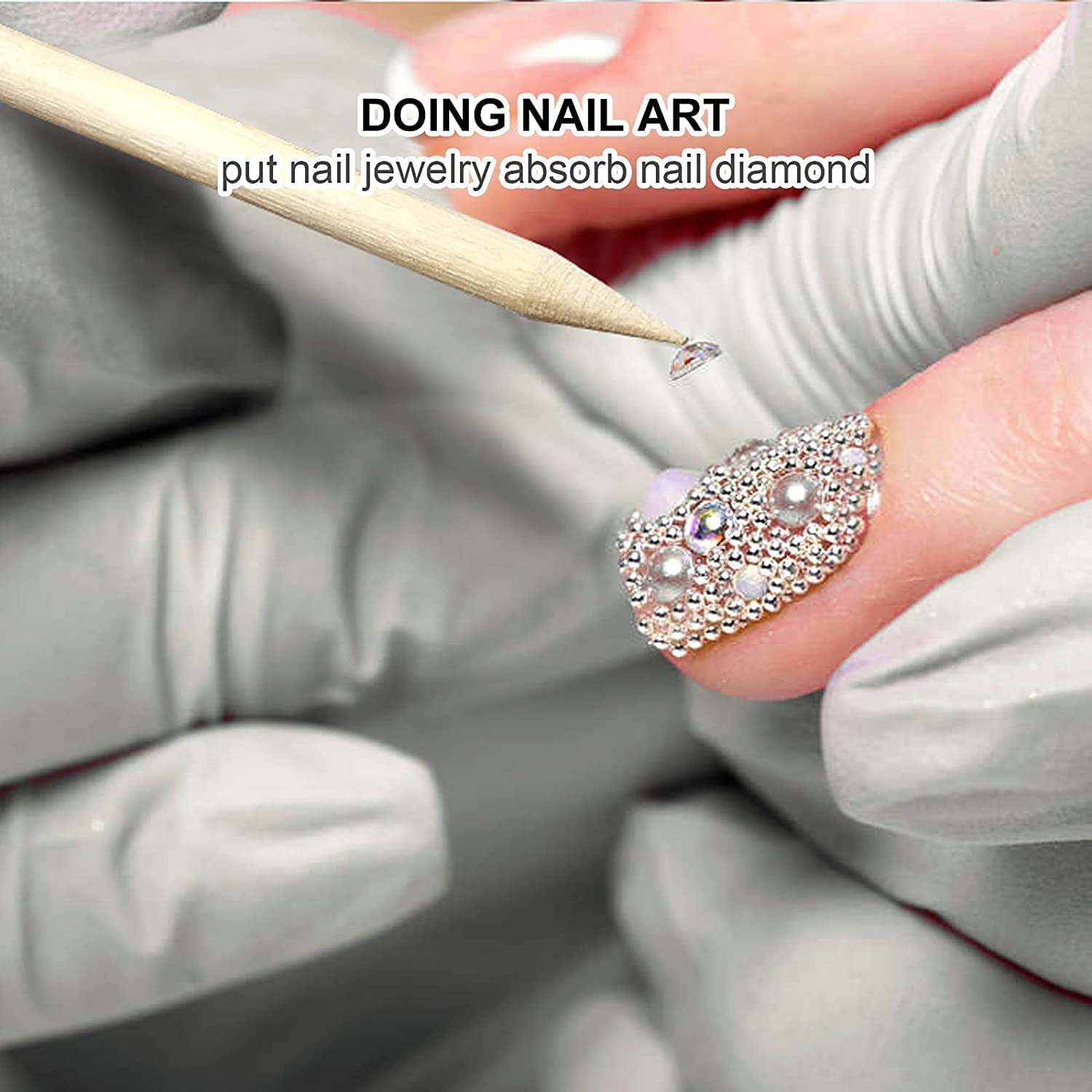 100/50 buah seni kuku pendoron - Nail Art Orange ulasan dan harga