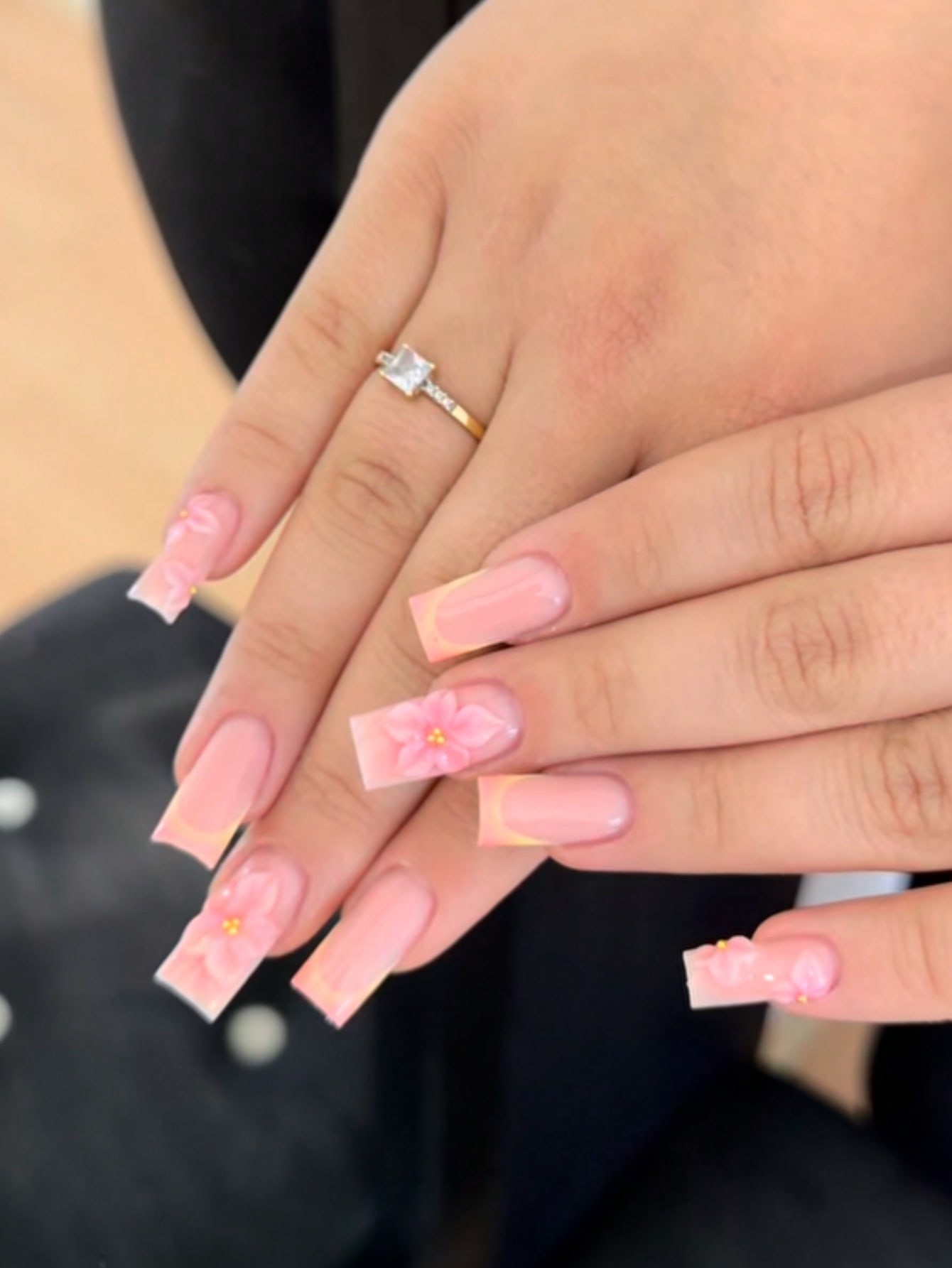 10 buah kuku palsu gaya Pranci - Nail Art Orange ulasan dan harga