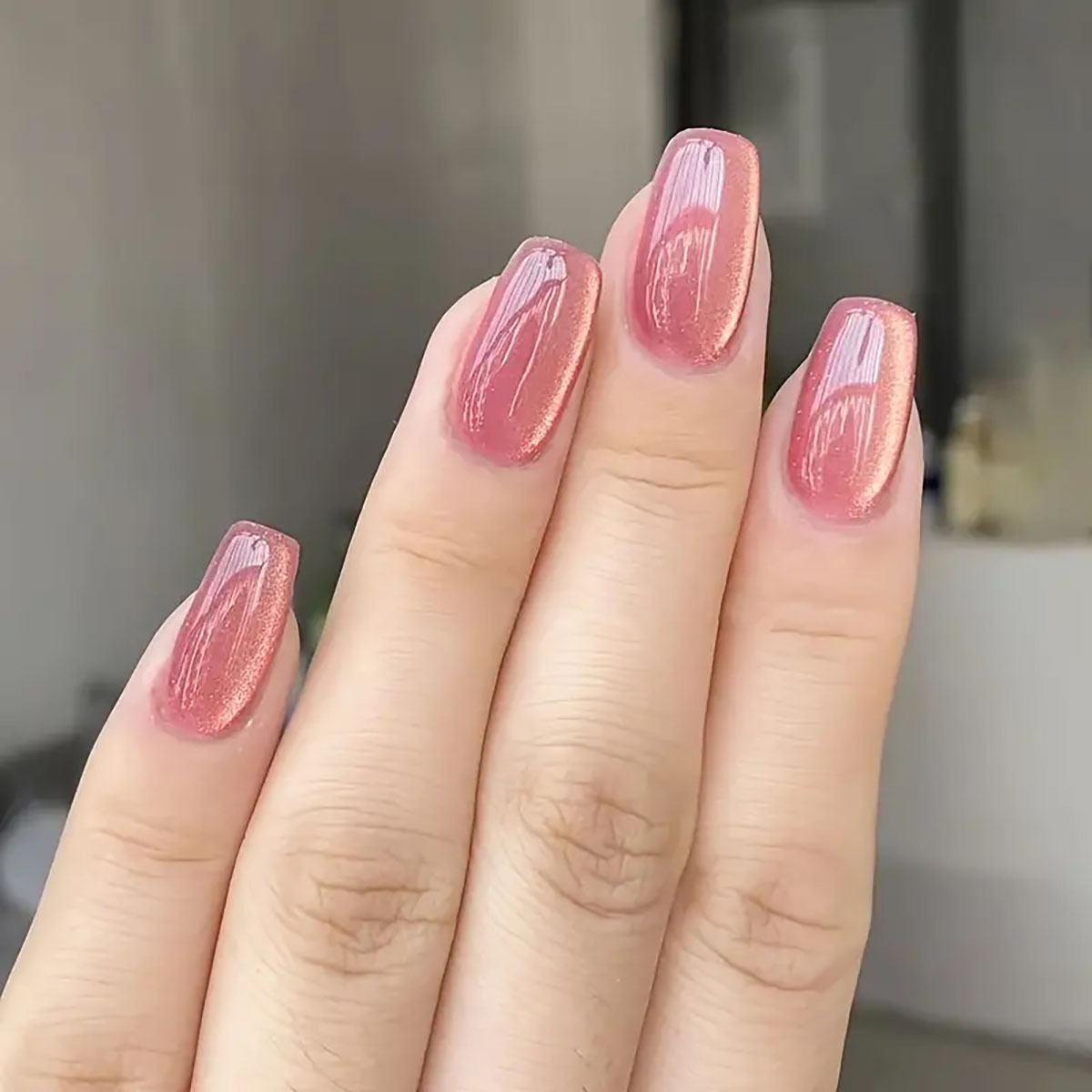 Kuku palsu balet persegi pende - Nail Art Pink ulasan dan harga