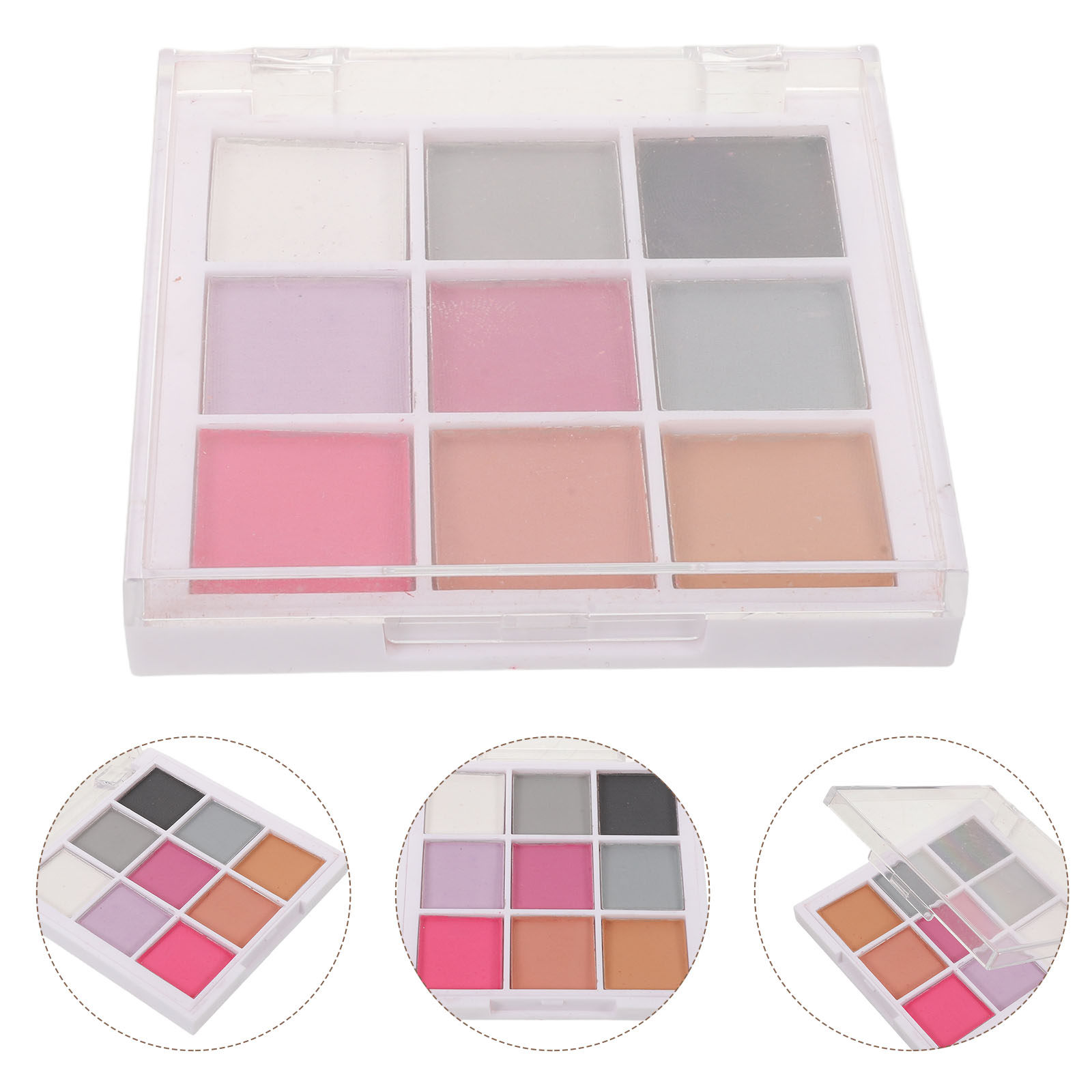 Palet Bubuk Pigmen Kuku Solid  - Nail Art Ombre ulasan dan harga