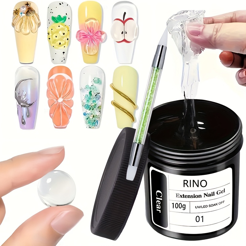 100g Gel Kuku Transparan Anti  - Nail Art Ombre ulasan dan harga